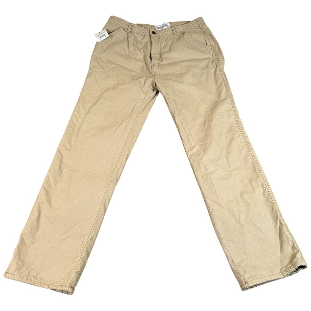 Field & Stream Original Outfitters Pants Mens 34x32 (34x31) Beige Straight Khaki